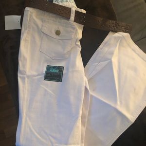 Flared White Pants NWT